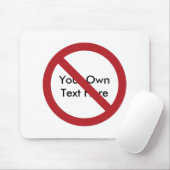 Aangepaste Cirkel met welslagen Muismat (Met muis)