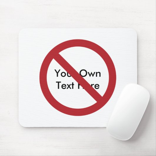 Aangepaste Cirkel met welslagen Muismat (Met muis)