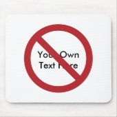 Aangepaste Cirkel met welslagen Muismat (Voorkant)