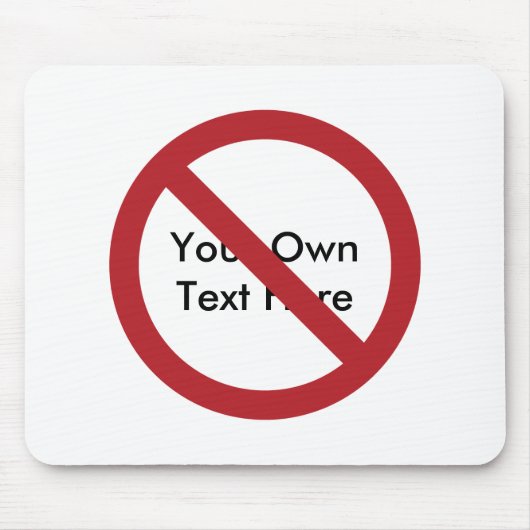 Aangepaste Cirkel met welslagen Muismat (Voorkant)