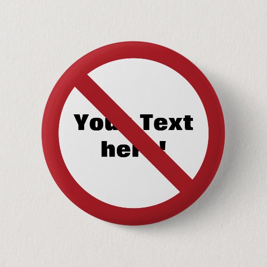 Aangepaste Cirkel met welslagen Ronde Button 5,7 Cm (Voorkant)