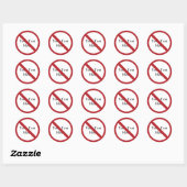 Aangepaste Cirkel met welslagen Ronde Sticker (Vel)