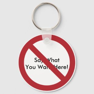 Aangepaste Cirkel met welslagen Sleutelhanger