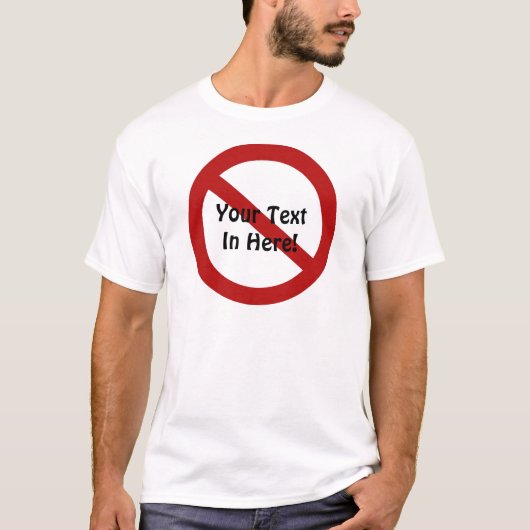 Aangepaste Cirkel met welslagen T-shirt (Voorkant)