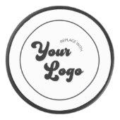 Aangepaste Cirkel Retro Ronde zakelijke Logo Hockey Puck (Voorkant)