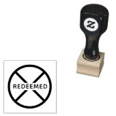Aangepaste Cirkelkruis Afgelost Rubberstempel (Gestempeld)