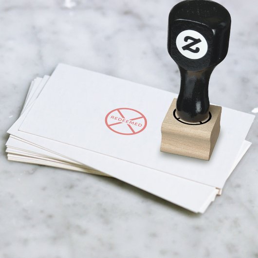 Aangepaste Cirkelkruis Afgelost Rubberstempel