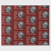 Aangepaste citaat bordeauxrood FREDERICK DOUGLASS Cadeaupapier (Vlak)