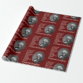 Aangepaste citaat bordeauxrood FREDERICK DOUGLASS Cadeaupapier (Uitgerold)