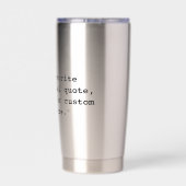 Aangepaste citaat geïsoleerde drinkbeker (Achterkant)