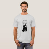 Aangepaste citaat Minimalistische Kat Introvert Ma T-shirt (Voorkant volledig)