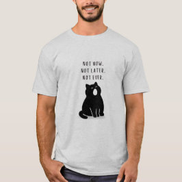 Aangepaste citaat Minimalistische Kat Introvert Ma T-shirt