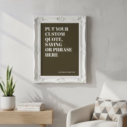 Aangepaste Citaat Voeg Uw Eigen Gepersonaliseerde  Poster
