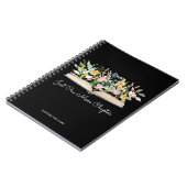 Aangepaste Citaat Waterverfboek Bloem Notitieboek (Linkerzijde)