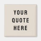 Aangepaste citaattekst Gepersonaliseerd Uw Citaat Magneet (Voorkant)