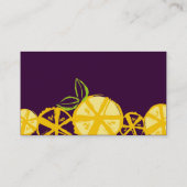 aangepaste citroenbakkerij voor het bakken van keu visitekaartje (Achterkant)