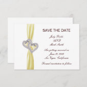 Aangepaste citroenharten Sla de datum Kaart op (Voorkant / Achterkant)