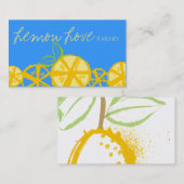 aangepaste citroenmoten voor het bakken van keuken visitekaartje (Voorkant / Achterkant)