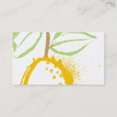 aangepaste citroenmoten voor het bakken van keuken visitekaartje (Achterkant)