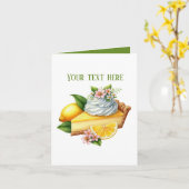 Aangepaste citroentaart van Cute Bakery Kaart (Gele Bloem)