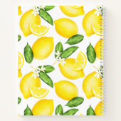 Aangepaste Citrus Lemon Patroon Recipe Notitieboek (Achterkant)