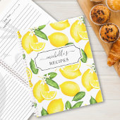 Aangepaste Citrus Lemon Patroon Recipe Notitieboek