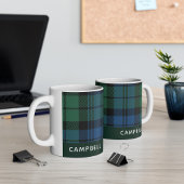 Aangepaste Clan Campbell Tartan Naam Koffiemok