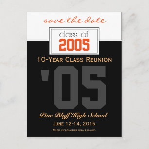 Aangepaste Class Reunion Save-the-Date Aankondigin Aankondigingskaart