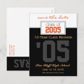 Aangepaste Class Reunion Save-the-Date Aankondigin Aankondigingskaart (Voorkant / Achterkant)