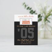 Aangepaste Class Reunion Save-the-Date Aankondigin Aankondigingskaart (Staand voorkant)