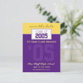 Aangepaste Class Reunion Save-the-Date Aankondigin Aankondigingskaart (Staand voorkant)