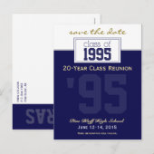 Aangepaste Class Reunion Save-the-Date Aankondigin Aankondigingskaart (Voorkant / Achterkant)
