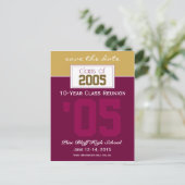 Aangepaste Class Reunion Save-the-Date Aankondigin Aankondigingskaart (Staand voorkant)