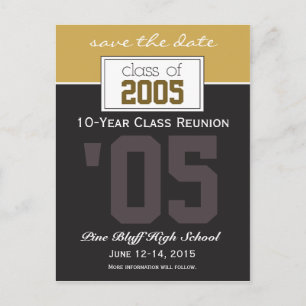 Aangepaste Class Reunion Save-the-Date Aankondigin Aankondigingskaart