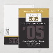 Aangepaste Class Reunion Save-the-Date Aankondigin Aankondigingskaart (Voorkant / Achterkant)