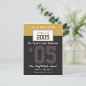Aangepaste Class Reunion Save-the-Date Aankondigin Aankondigingskaart (Staand voorkant)