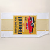 Aangepaste Classic Custom Truck Garage Strandlaken (Voorkant)