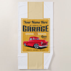Aangepaste Classic Custom Truck Garage Strandlaken
