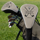 Aangepaste Classic Golf Club Name Golfheadcover<br><div class="desc">Creëer uw eigen golf hoofddekking! Personaliseer dit ontwerp met uw eigen tekst. U kunt dit ontwerp verder aanpassen door desgewenst de link "verder aanpassen" te selecteren. 🎥🎥🎥KIJK HOE U PERSONALISATIE TOEVOEGT! 🎥 https://youtu.be/CmyHIyhtmqk</div>