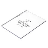 Aangepaste Classic Golf Club Name Notitieboek (Linkerzijde)