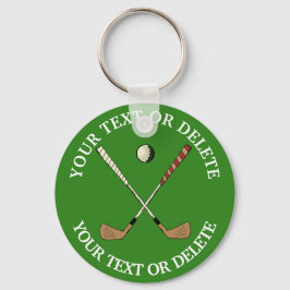 Aangepaste Classic Golf Green Sleutelhanger