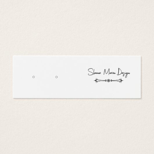 Aangepaste Classic Mini Post/Stud Oorbel Display K Mini Visitekaartjes (Voorkant)