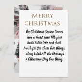 Aangepaste Classic Uw eigen Merry Christmas-Kaarte Feestdagenkaart (Voorkant / Achterkant)