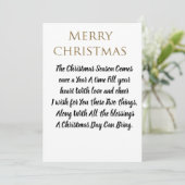 Aangepaste Classic Uw eigen Merry Christmas-Kaarte Feestdagenkaart (Staand voorkant)