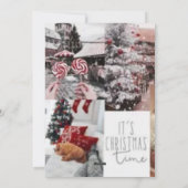 Aangepaste Classic Uw eigen Merry Christmas-Kaarte Feestdagenkaart (Achterkant)