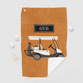 Aangepaste Clip-on Golf-handdoek met Initialen Golfhanddoek (Insitu)