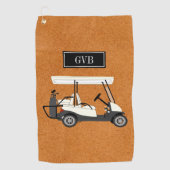 Aangepaste Clip-on Golf-handdoek met Initialen Golfhanddoek (Voorkant)