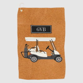 Aangepaste Clip-on Golf-handdoek met Initialen Golfhanddoek