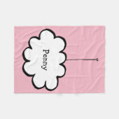 Aangepaste cloud op een string fleece deken (Voorkant (Horizontaal))