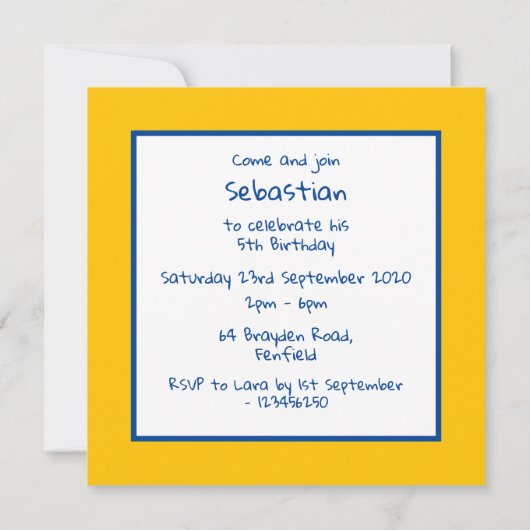 Aangepaste cloud, zon en regendruppels op zaterdag (Achterkant)